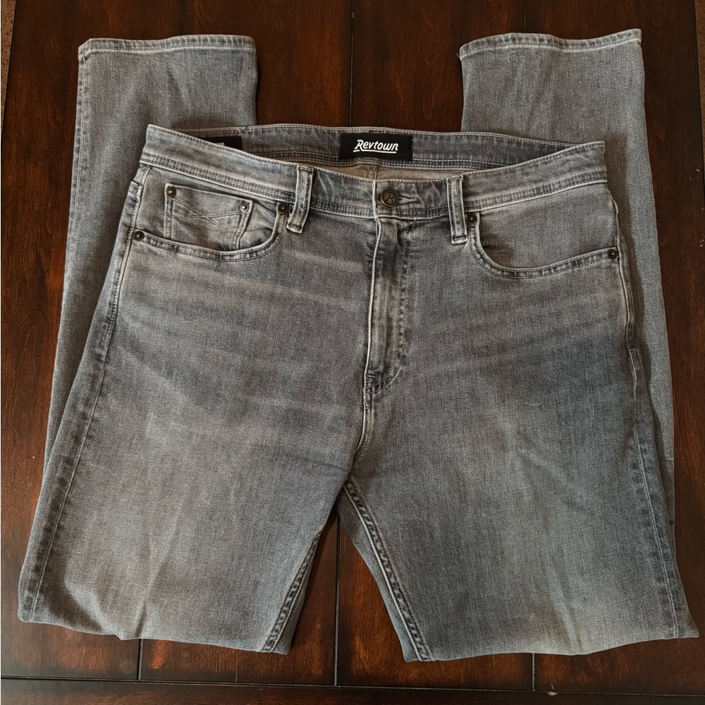 Revtown Men's Sharp Charcoal Jeans 34 x 32 - Picture 1 of 9
